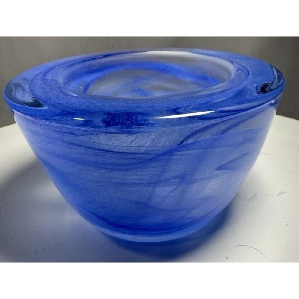 PartyLite Indulgences Awakening Swirl Glass‎ Votive Tealight Holder Set 6 EUC - Picture 3 of 16